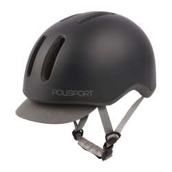 Casque Vélo Polisport Commuter Noir/Gris Avant