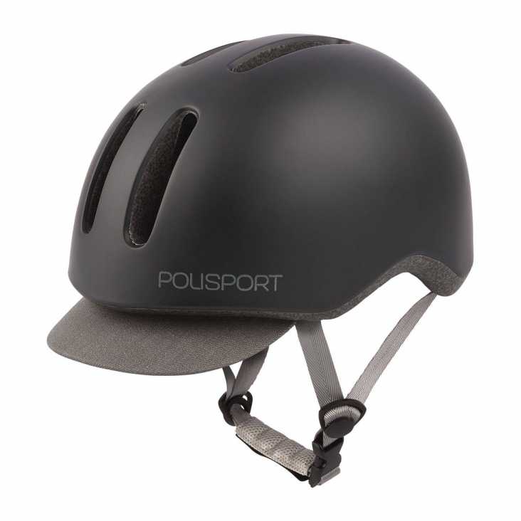 Casque Vélo Polisport Commuter Noir/Gris Avant