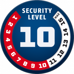 Security Level 10 - Antivol ABUS BORDO™ 6000/90 Rouge