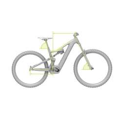 Flyer eBike Uproc6 Géométrie Enduro avant-gardiste du cadre