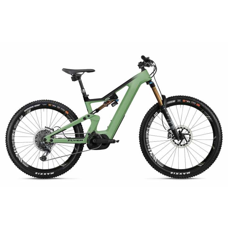 VTT ÉLECTRIQUE 2021 FLYER E-Bike Uproc6 9.50 Vert/Noir