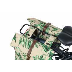 BASIL Ever-Green Double Bag Mounted On Bike Top