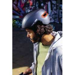 Casque ABUS HUD-Y Blue On Rider