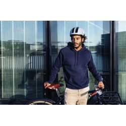 Casque ABUS HUD-Y Race Grey On Rider Male