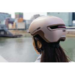 Casque ABUS HUD-Y Blue On Rider Side Back