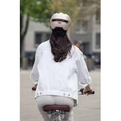 Casque ABUS HUD-Y Champagne On Rider Back