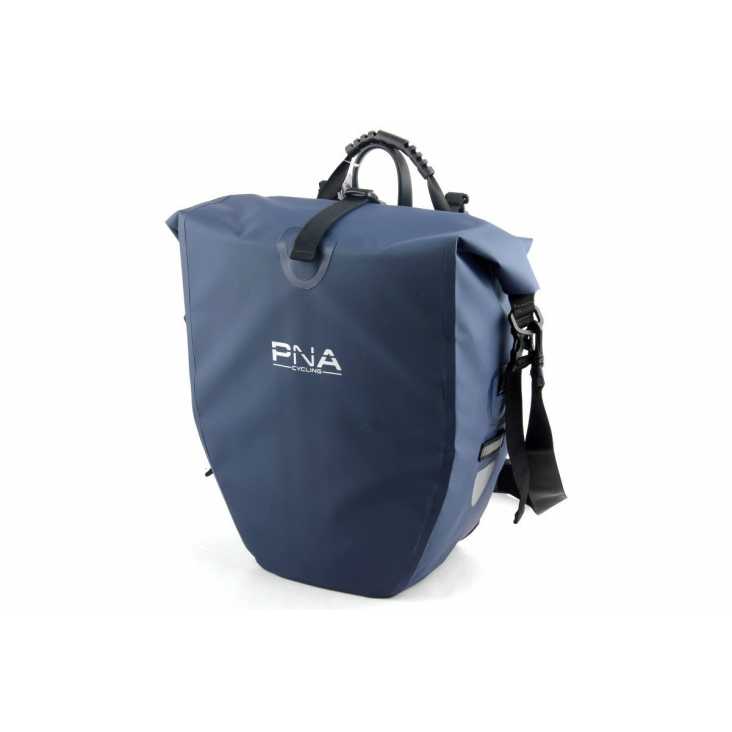 Sacoche Latérale Étanche PNA pour Porte-Bagages Vélo Bleue Side