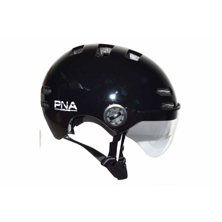 Casque de vélo urbain avec visière PNA Cycling Noir