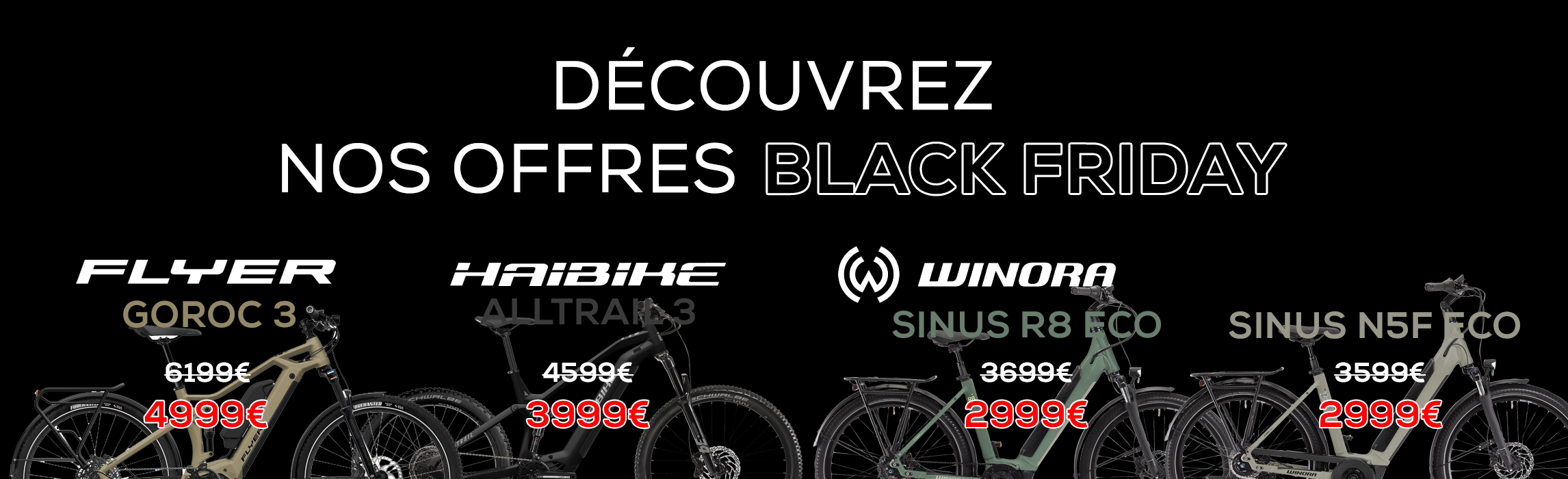 Offres vélos électriques BLACK FRIDAY