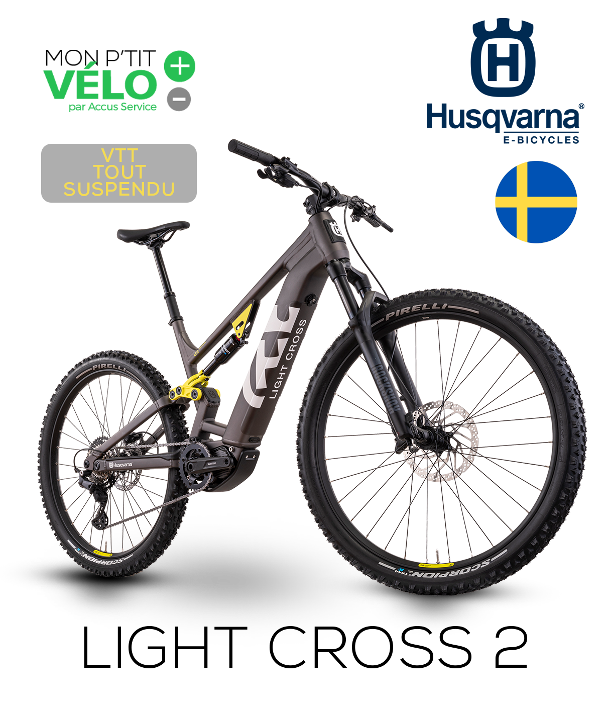 VTT Électrique Husqvarna Light Cross 2 LC2 Spécifications